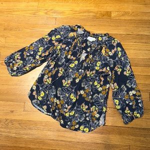 Velvet Anthropologie Floral Print Blouse